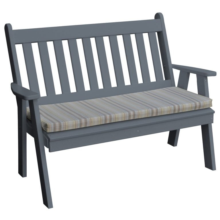 A&L Furniture Poly Lumber Traditional English Garden Bench
