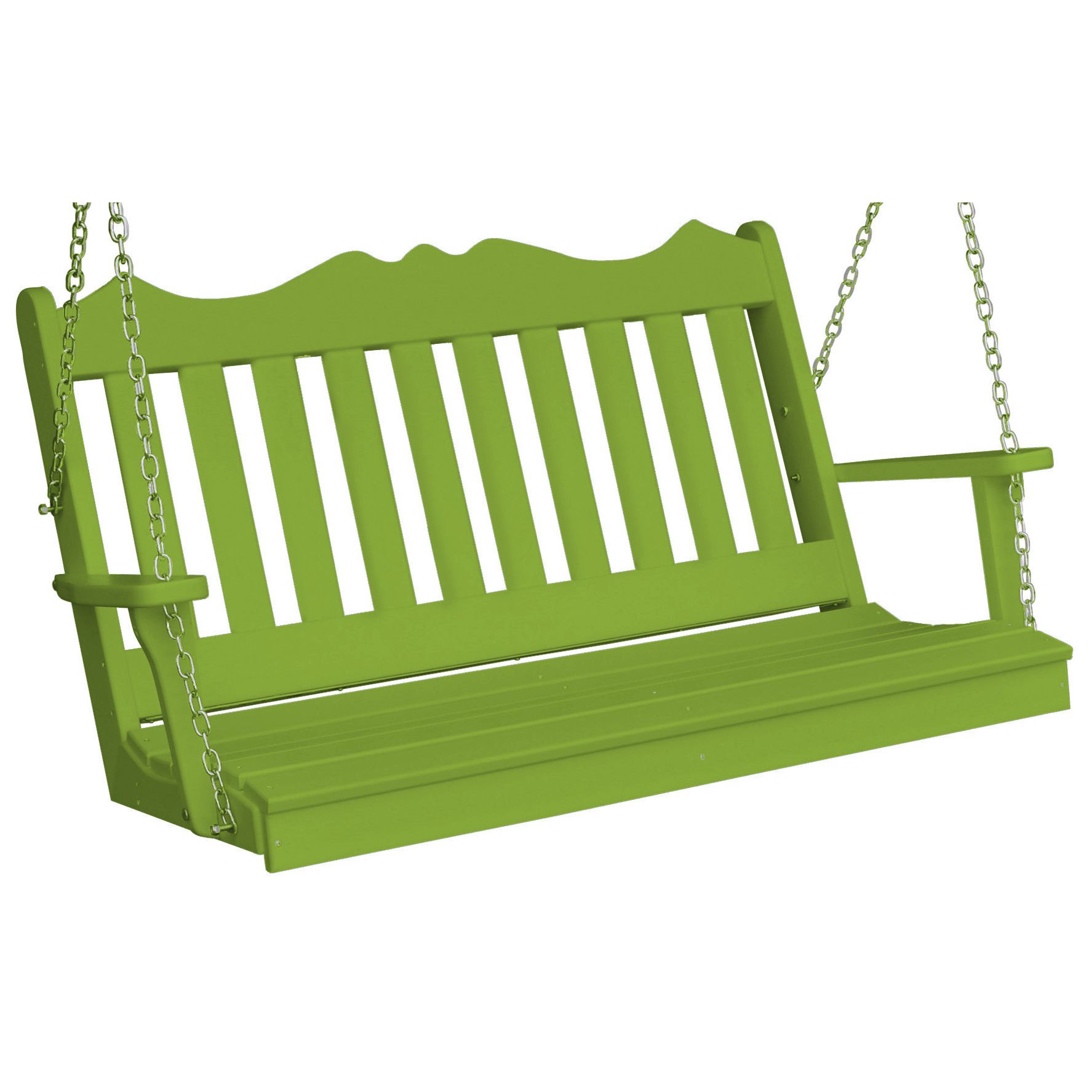 A&L Furniture Poly Lumber Royal English Porch Swing