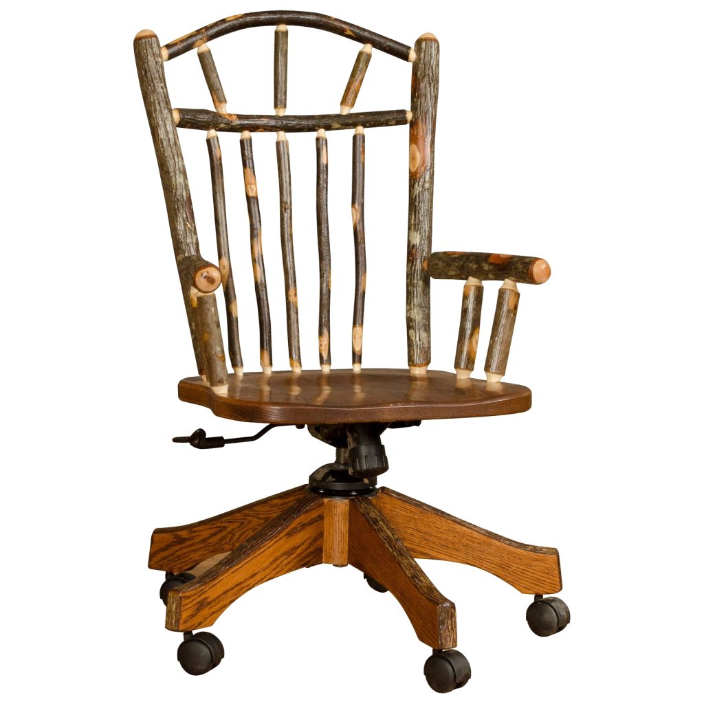 Rustic Hickory Office Chair