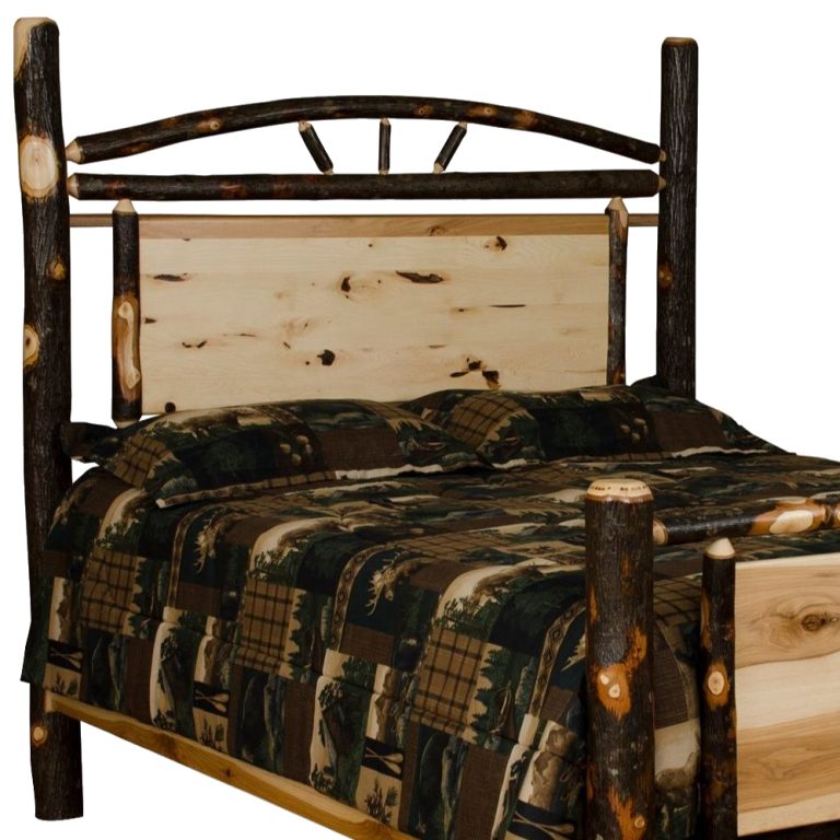 Rustic Hickory Panel Headboard