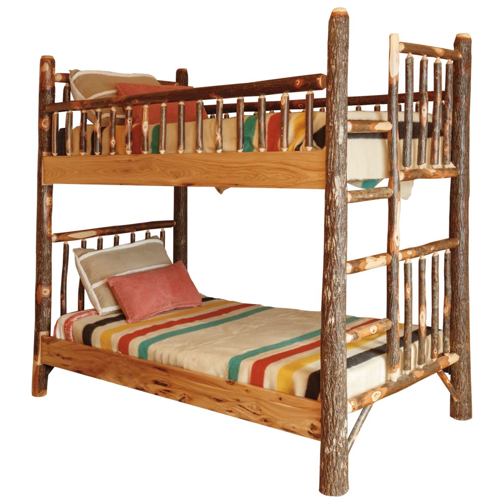 Rustic Hickory Bunk Bed