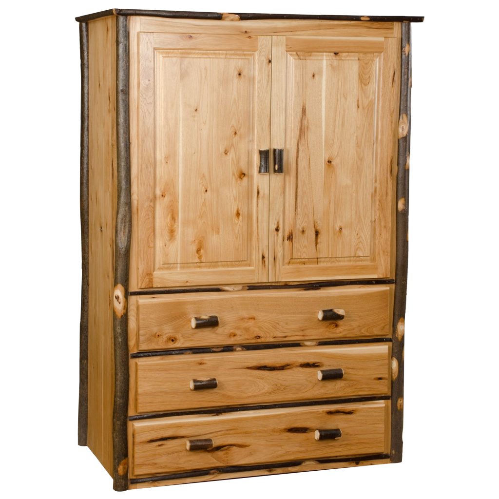 Rustic Hickory Armoire