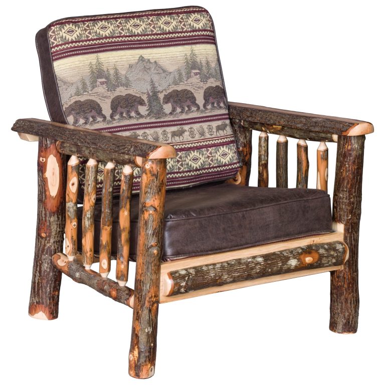 Rustic Hickory Living Room Chair