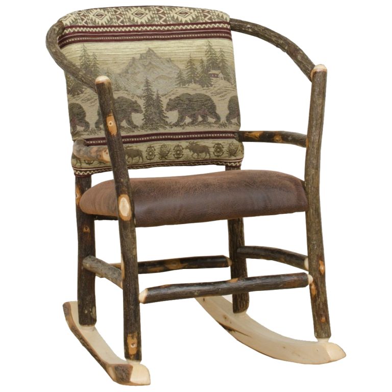 Rustic Hickory Hoop Rocking Chair