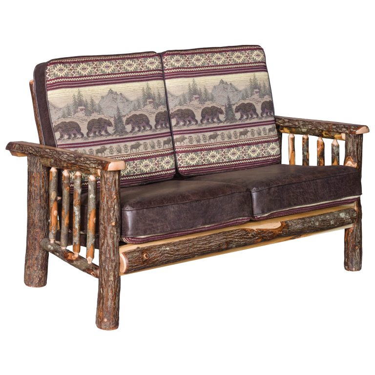 Rustic Hickory Love Seat
