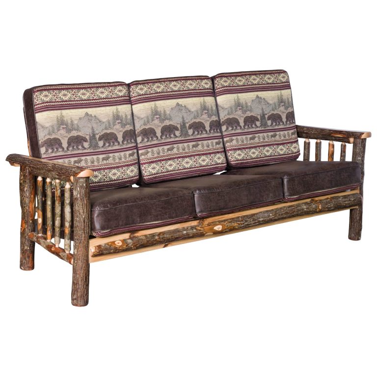 Rustic Hickory Sofa