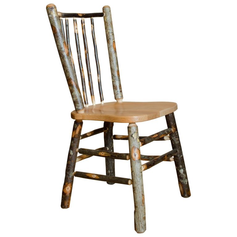 Rustic Hickory Stick Back Dining Side Chair - Set of 2