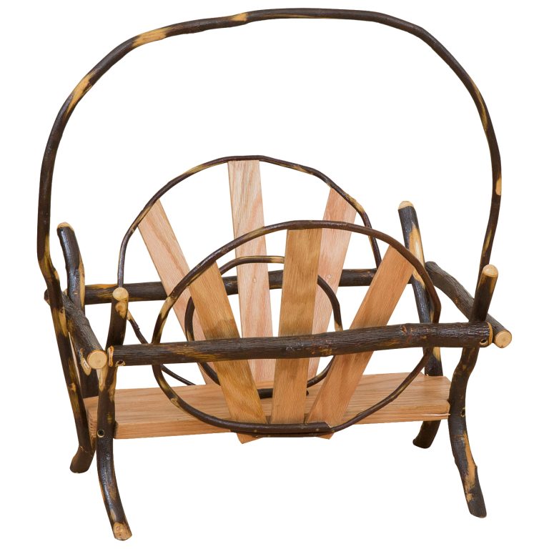 Rustic Hickory Magazine Rack