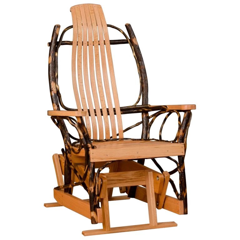 Rustic Hickory Glider
