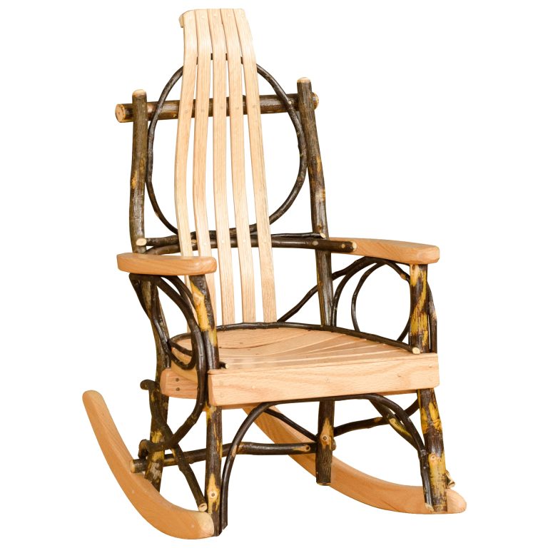 Rustic Hickory Twig Children's Rocking Chair