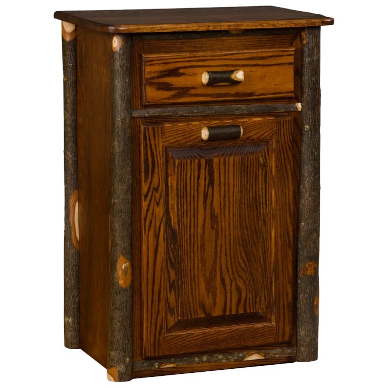 Rustic Hickory Tilt-Out Trash Bin