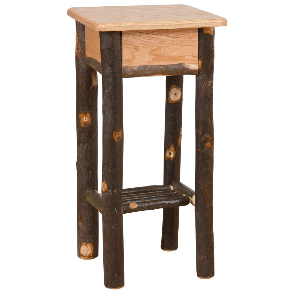 Rustic Hickory Phone Stand
