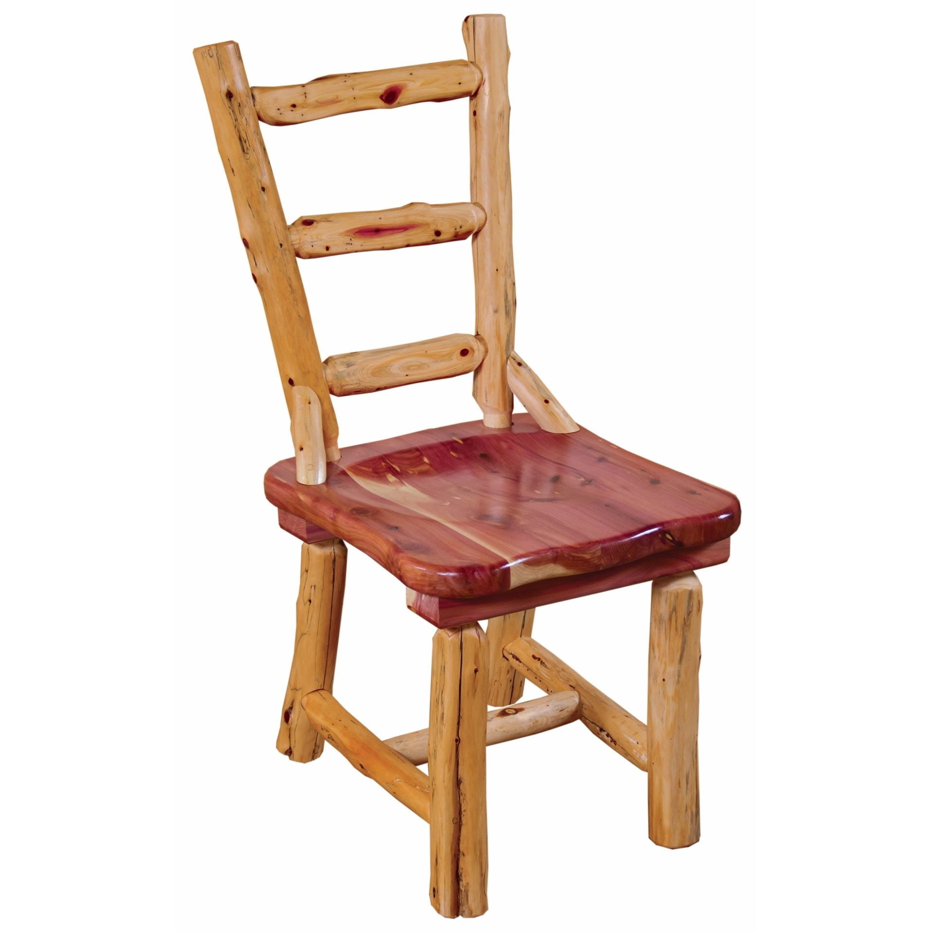 Rustic Red Cedar Log Dining Chair