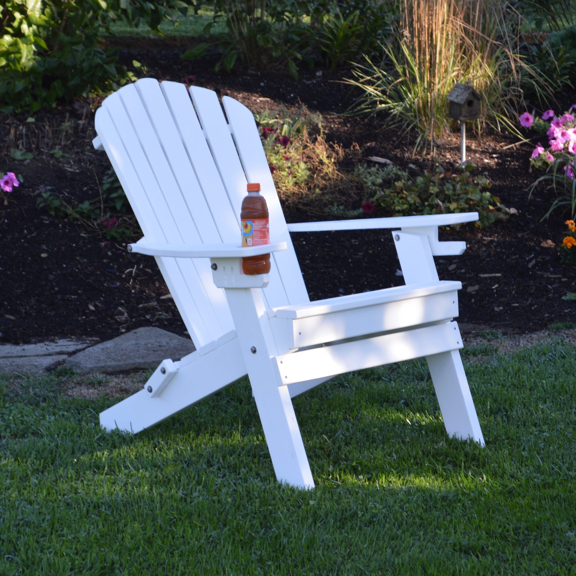 Poly Lumber Deluxe Adirondack Chair with 2 Cup Holders