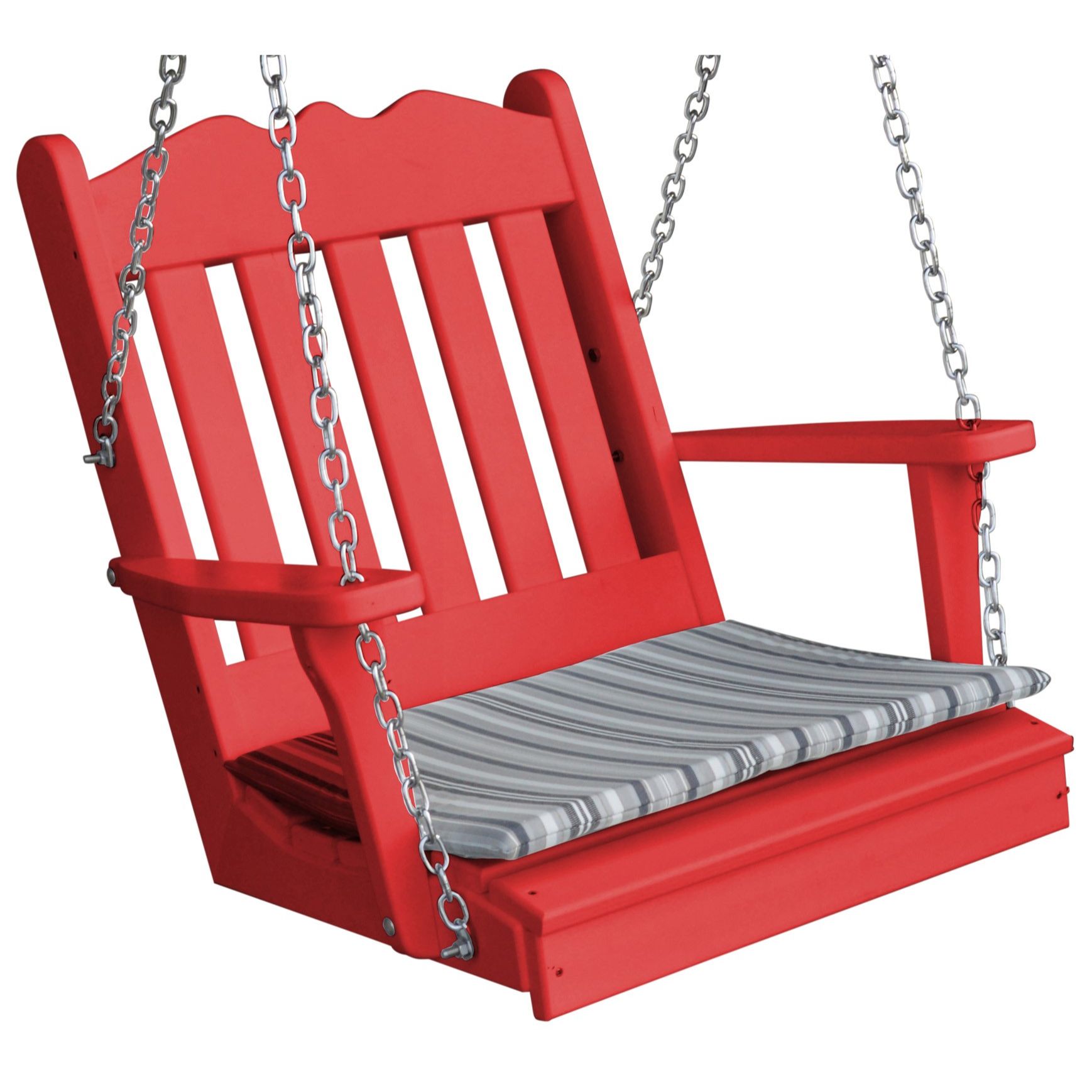 A&L Furniture Poly Lumber Royal English Swing Chair