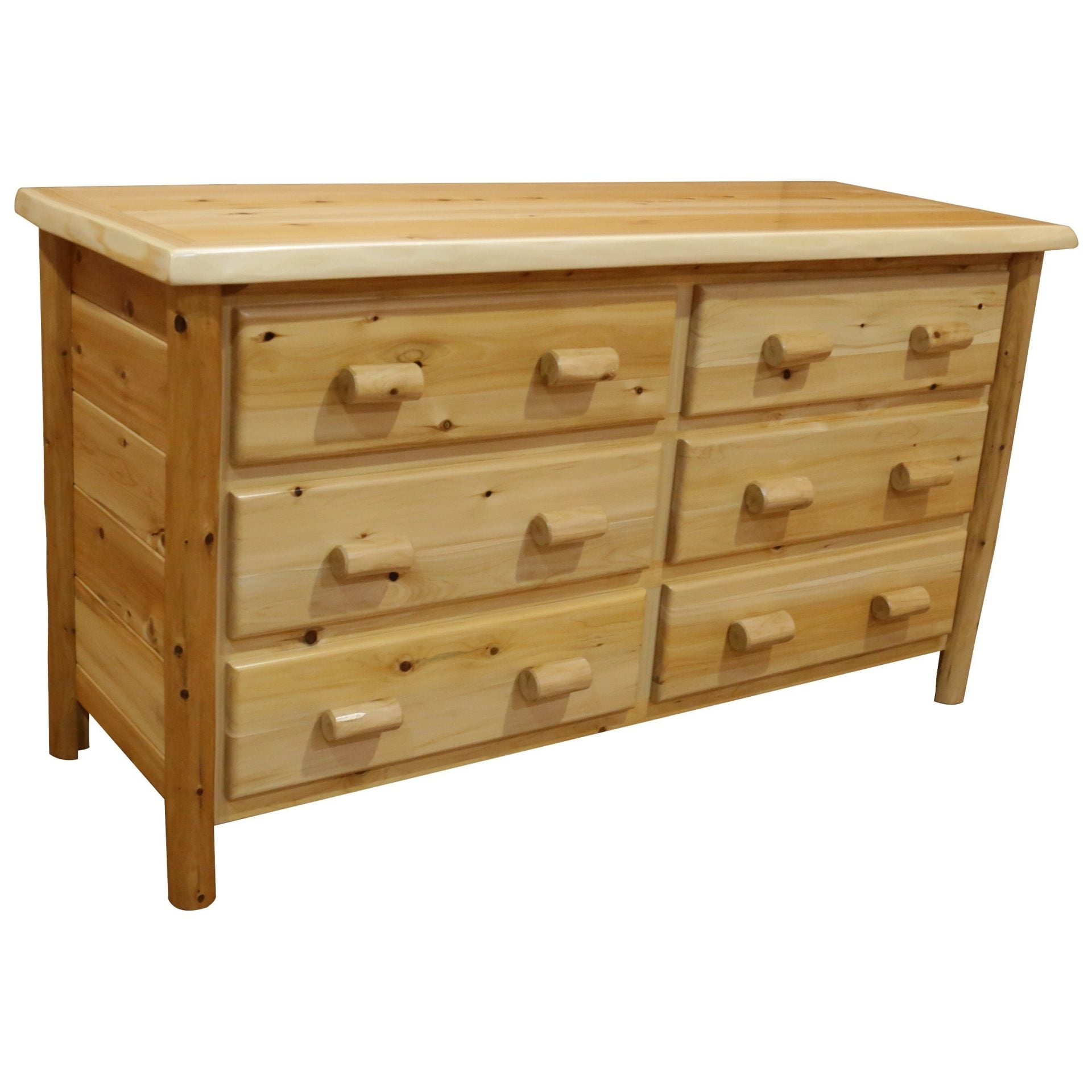 Rustic White Cedar Log Dresser