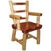 Red Cedar Log Captain's Chair