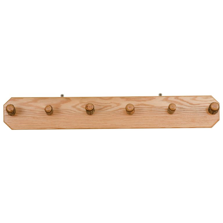 Rustic Hickory Peg Coat Rack