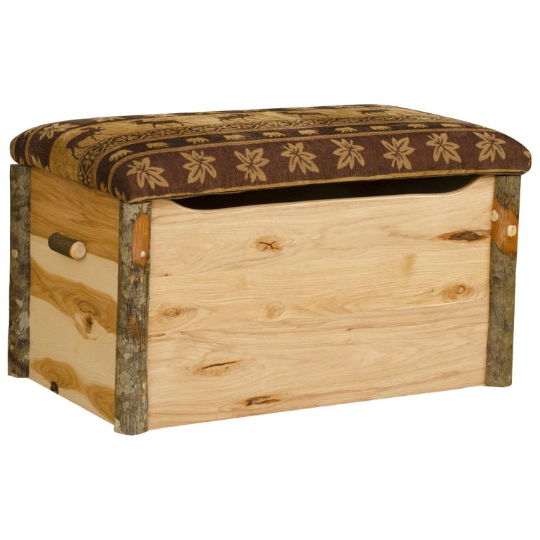 Rustic Hickory Blanket Chest