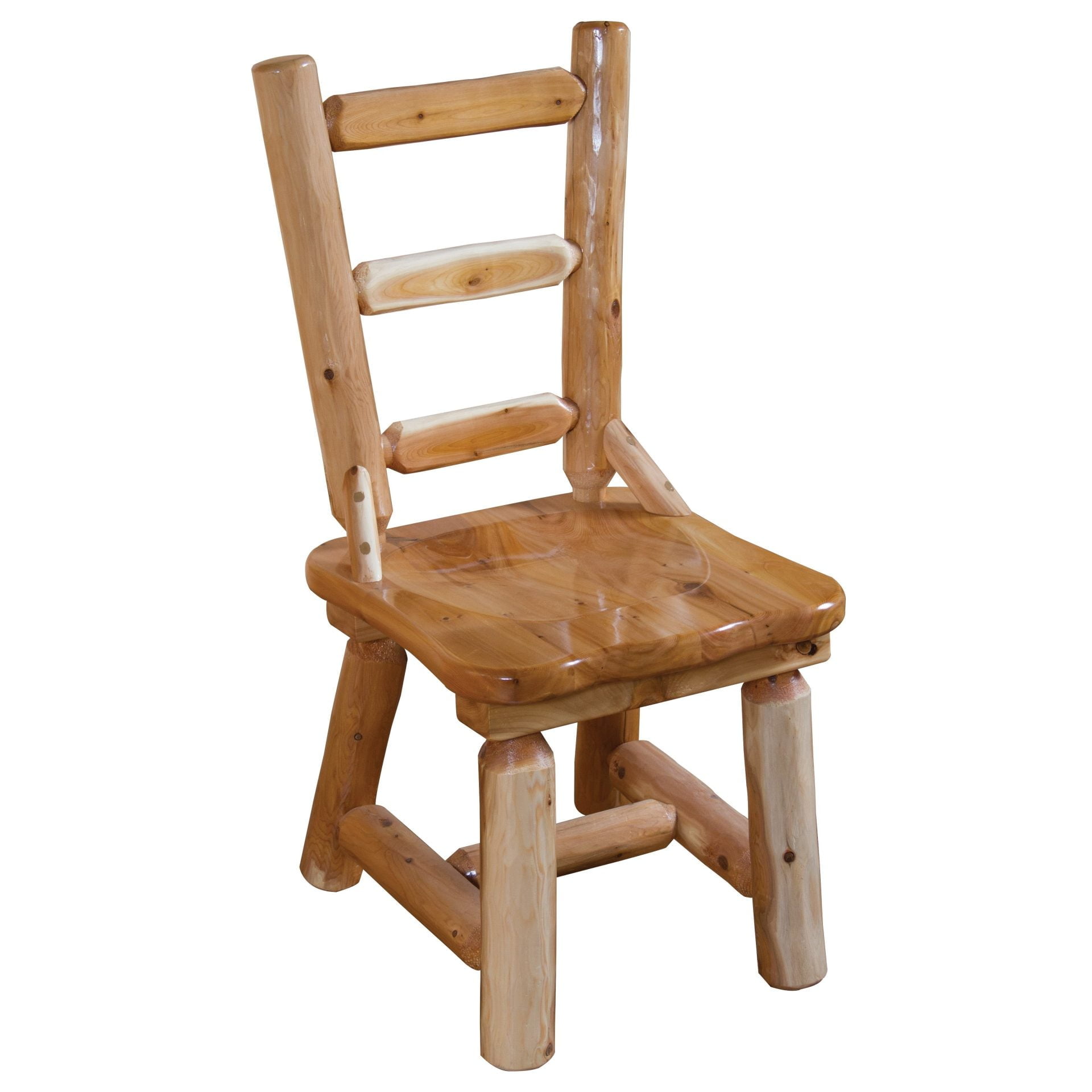 Rustic White Cedar Log Dining Chair