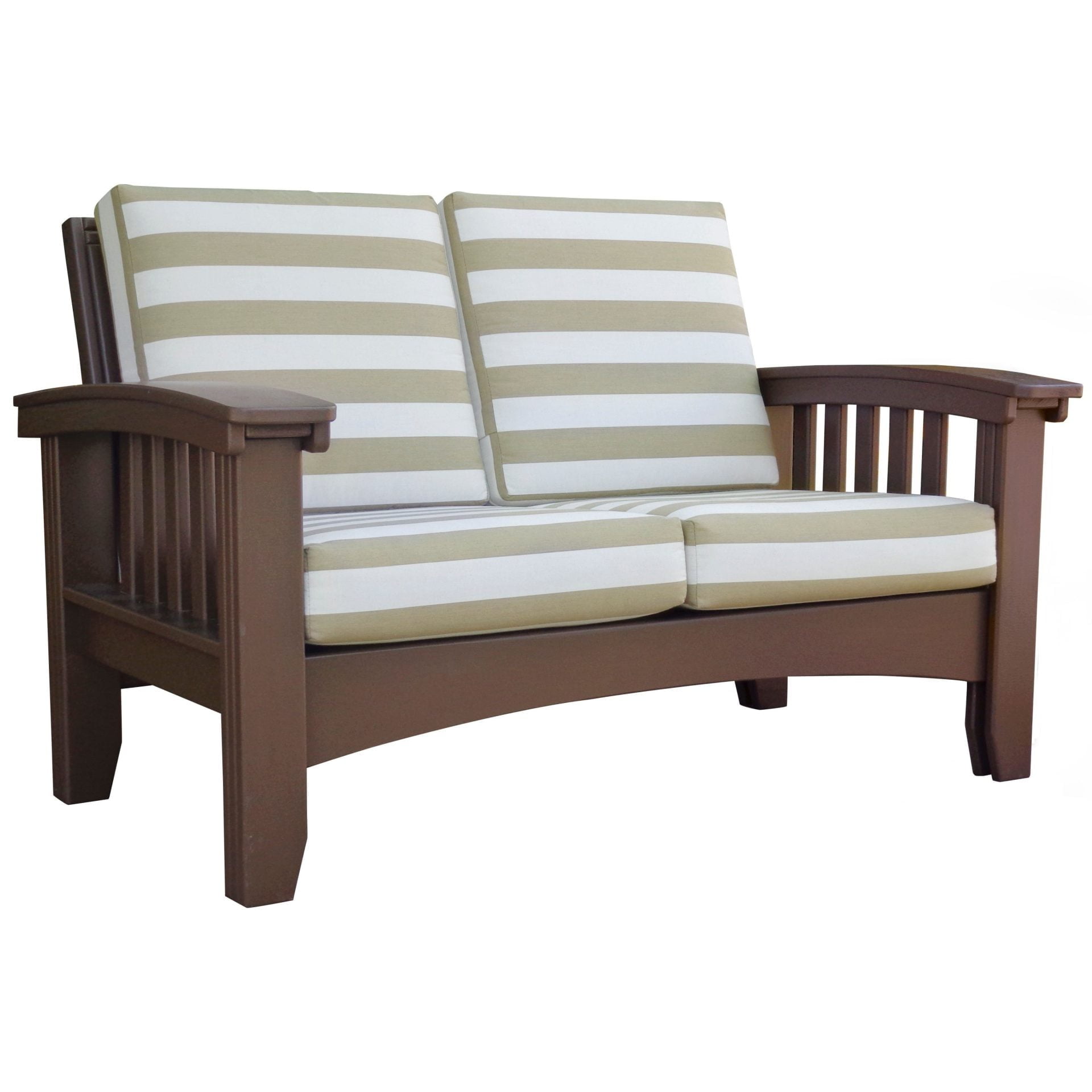 Cypress Mission Style Deep Seat Outdoor Love Seat