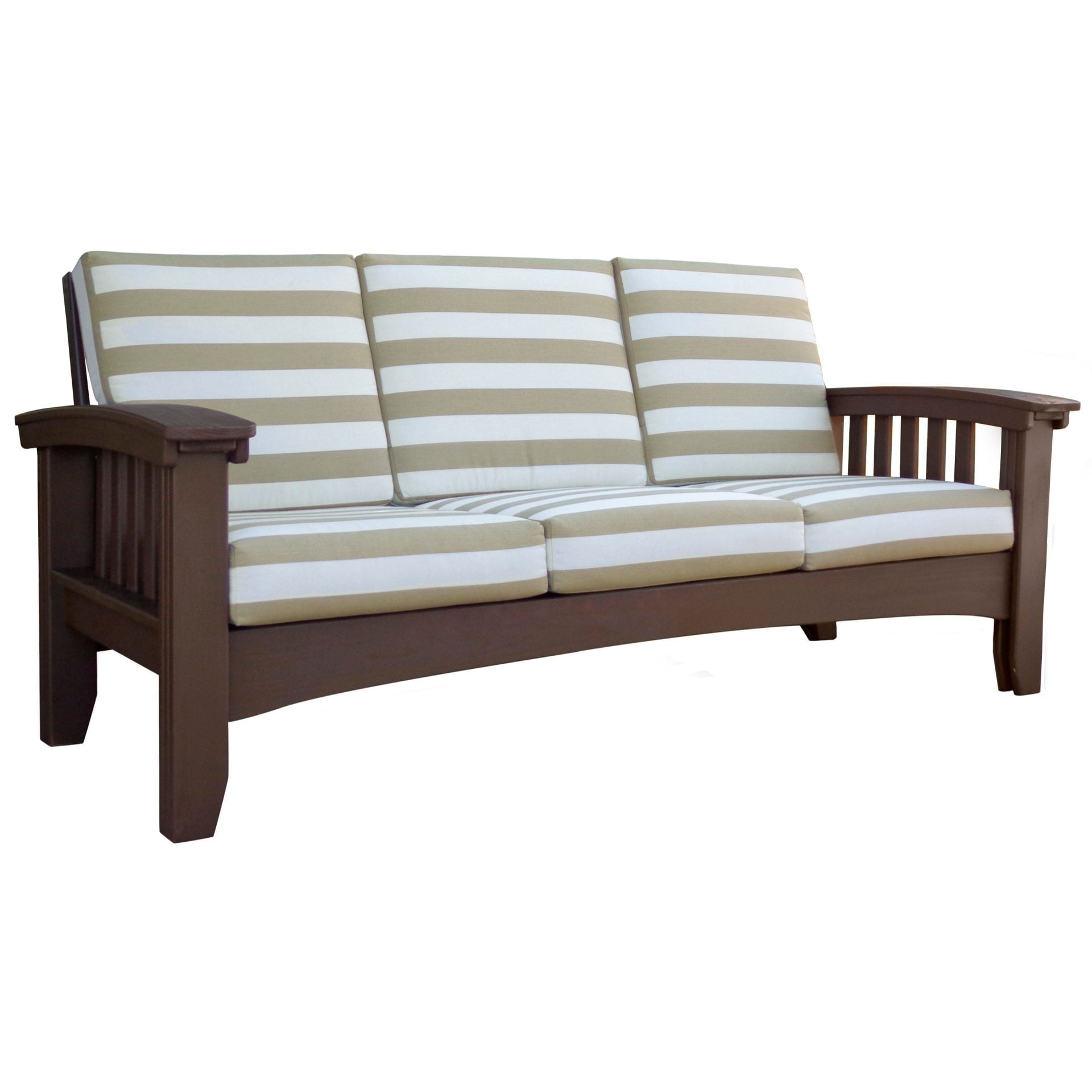 Cypress Mission Style Deep Seat Outdoor Sofa