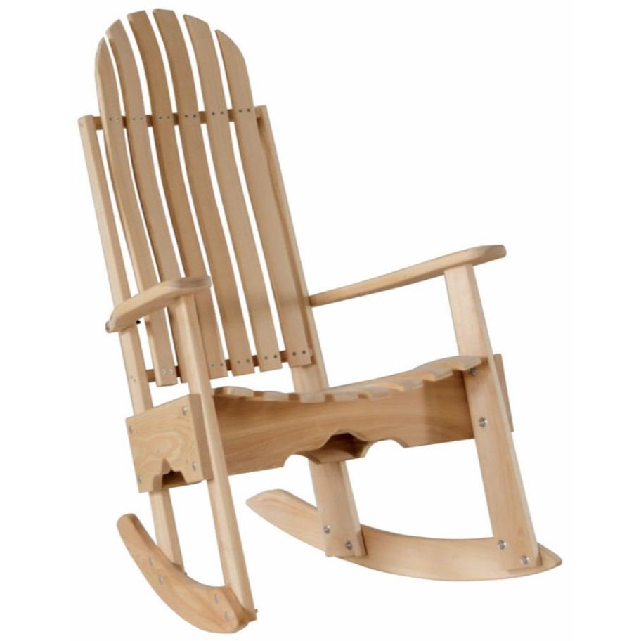 Unfinished Cypress Wood Outdoor Porch Rocker