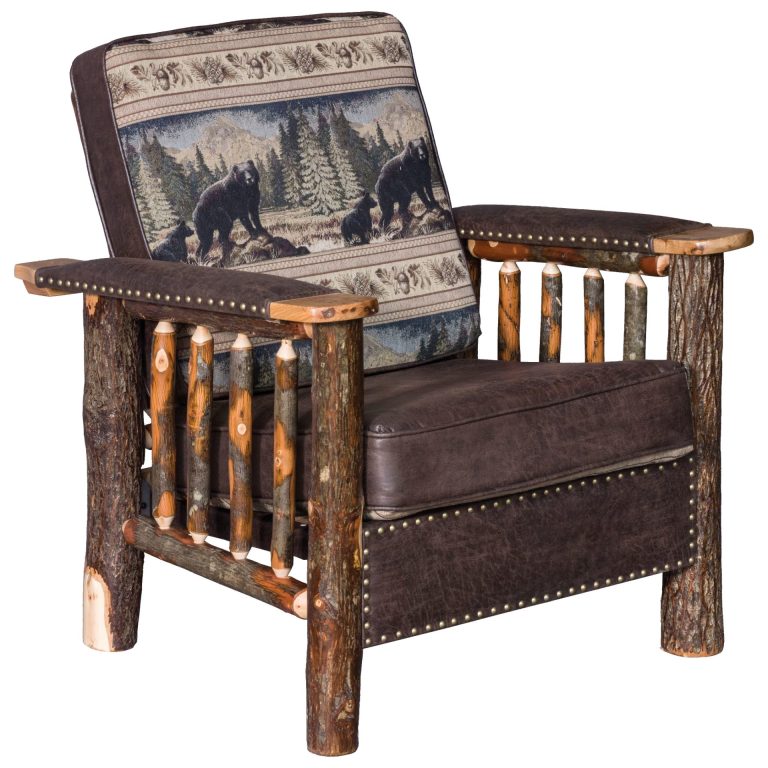 Rustic Hickory Stud Love Seat