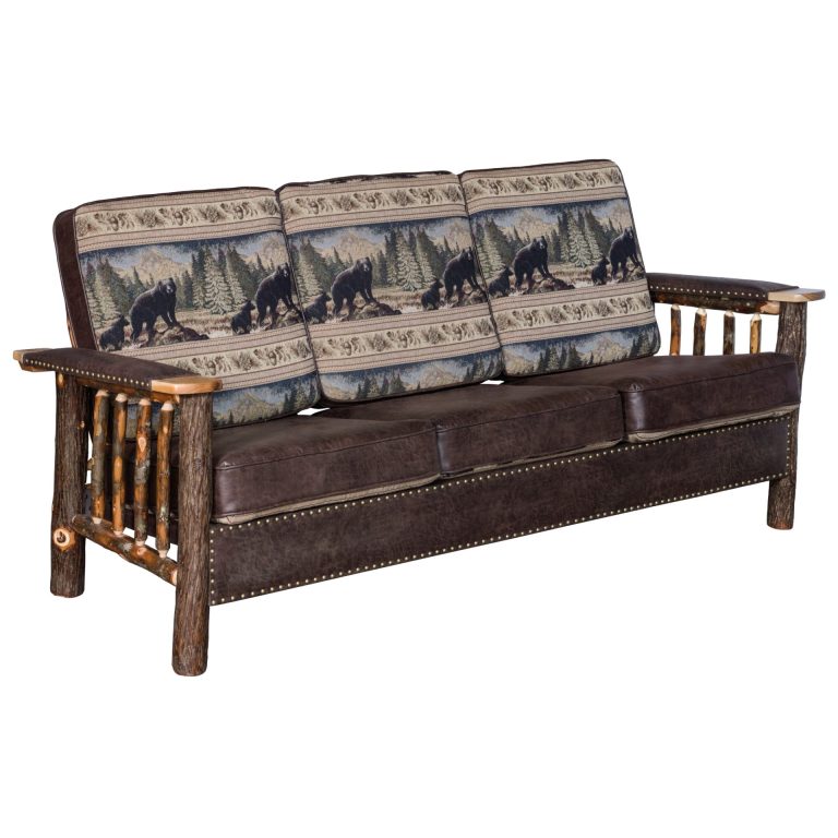 Rustic Hickory Stud Sofa