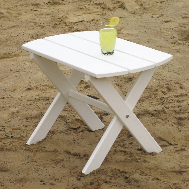 A&L Furniture Poly Lumber Folding End Table