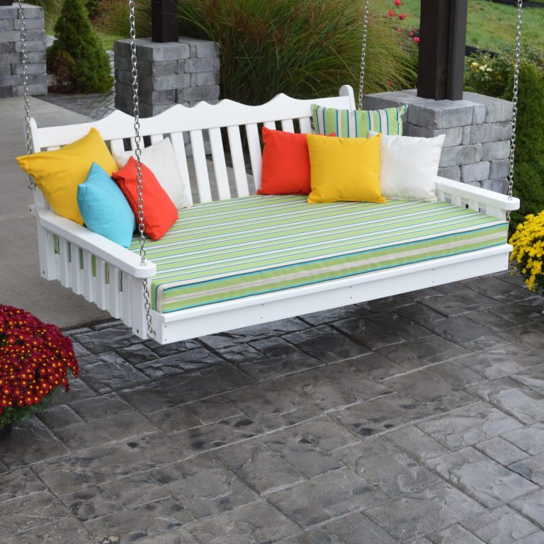 A&L Furniture Poly Lumber Royal English Swing Bed