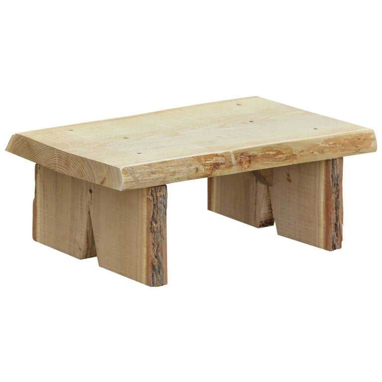 A&L Furniture Live Edge Locust Briar Patch Flower Pot Bench