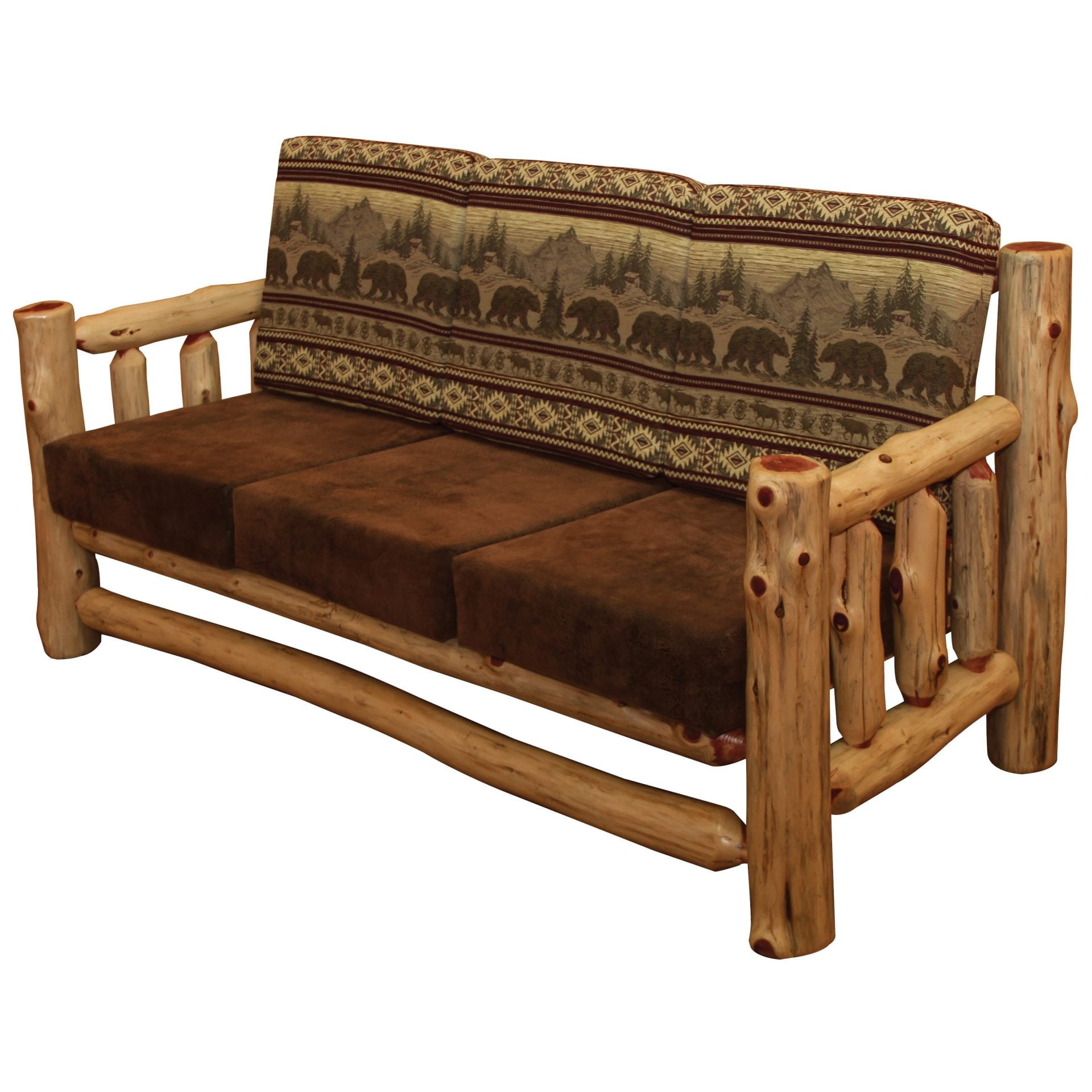 Rustic Red Cedar Log Santa Fe Couch