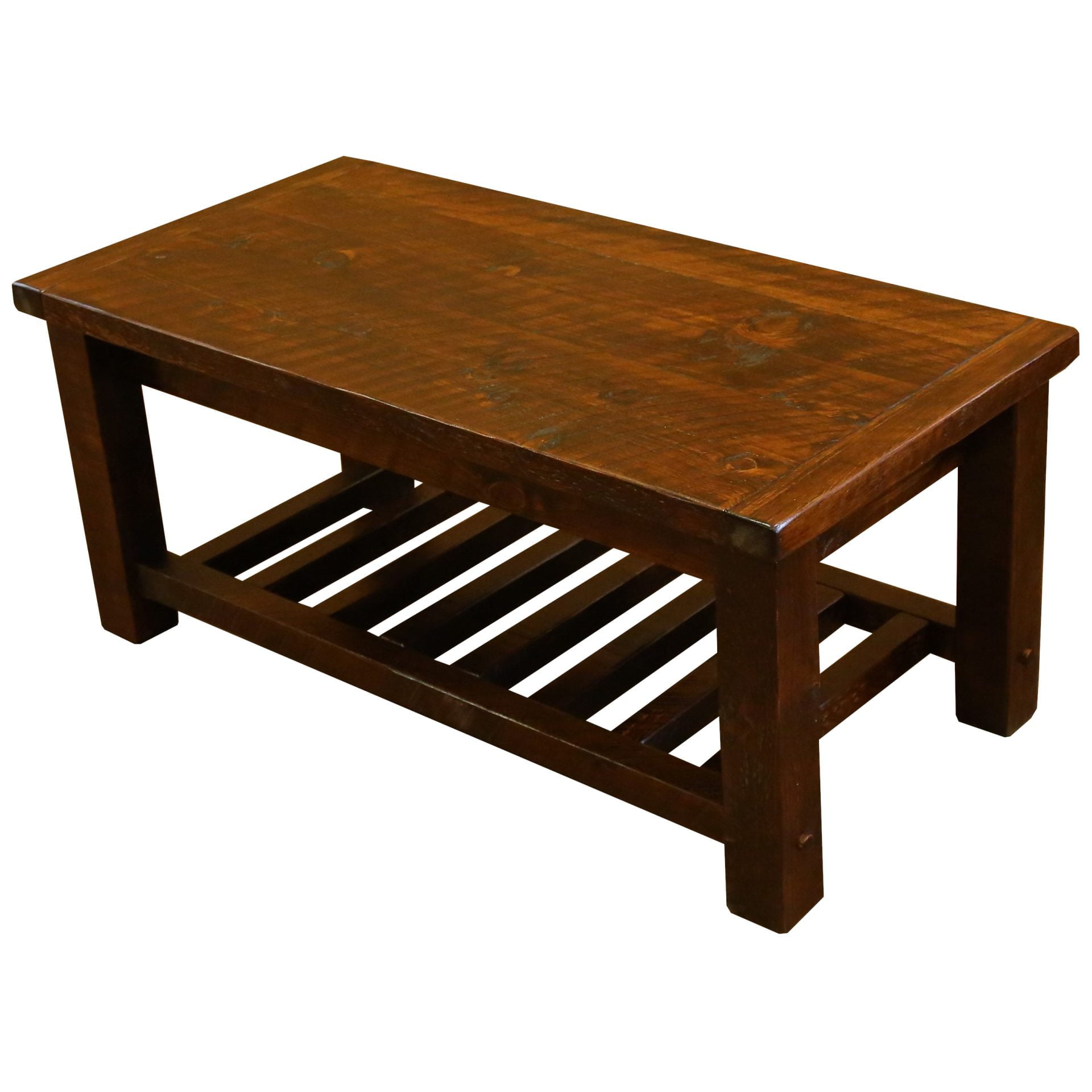 Barnwood Style Timber Peg Coffee Table
