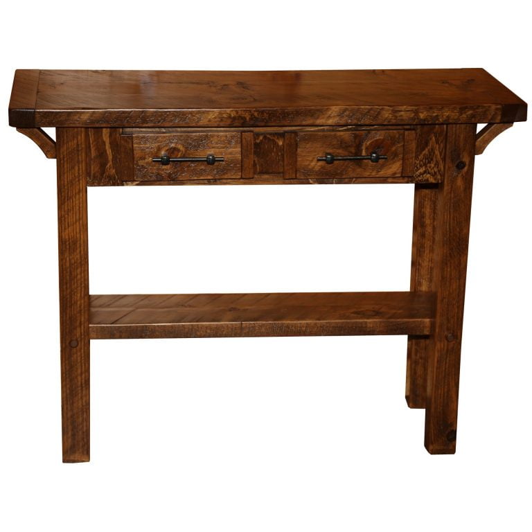 Farmhouse Timber Peg Sofa Table