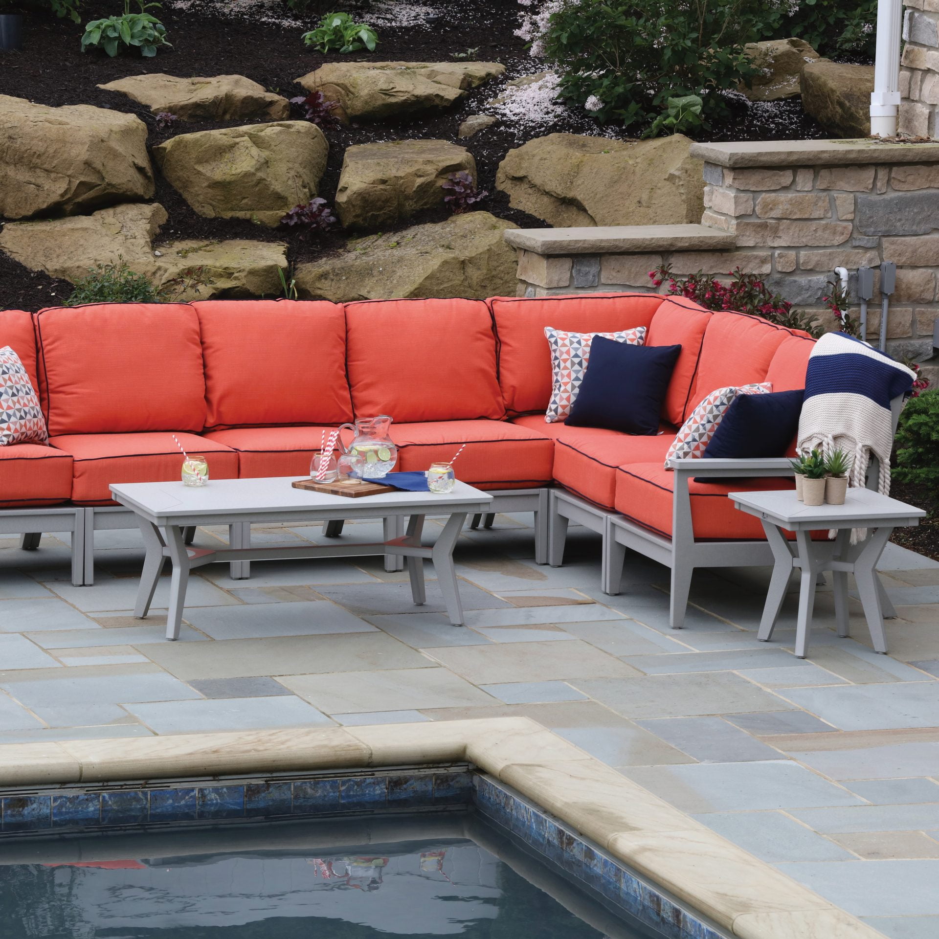 Berlin Garden Mayhew Center Armless Sectional