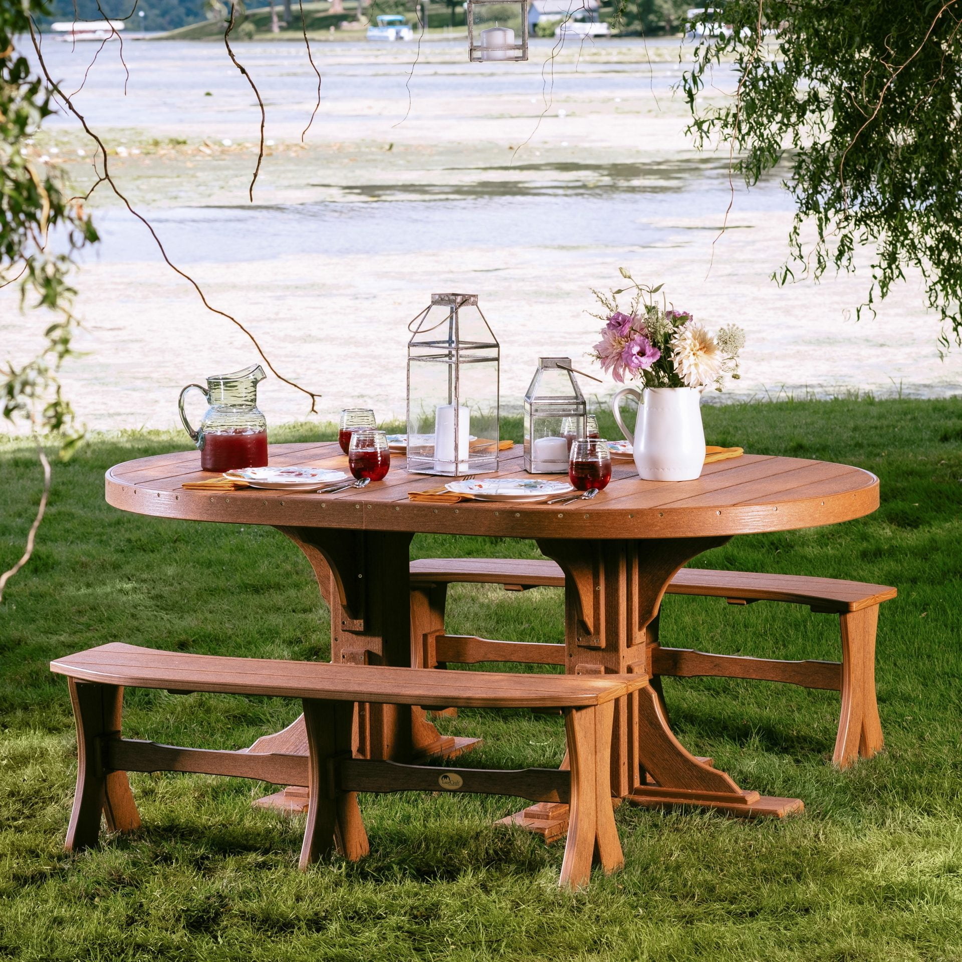 Poly Lumber Oval Table