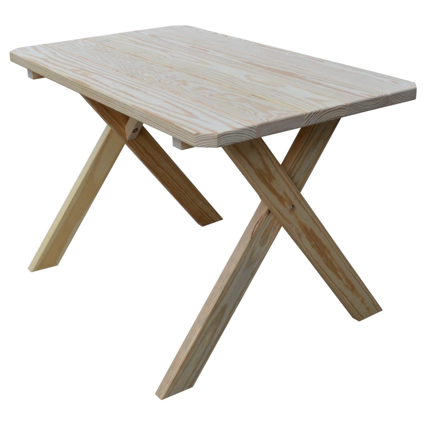Pine Cross-Leg Table