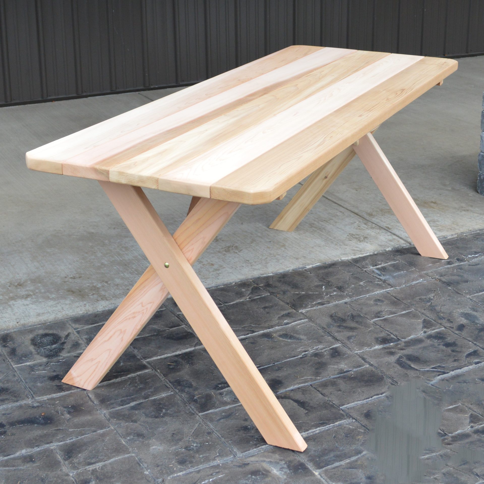 A&L Furniture Cedar Crossleg Table