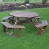 A&L Furniture Cedar Octagon Table