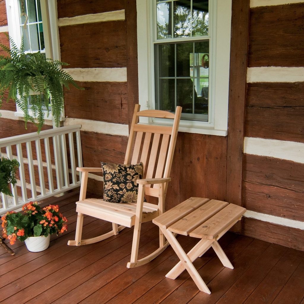 A&L Furniture Cedar Porch Rocker