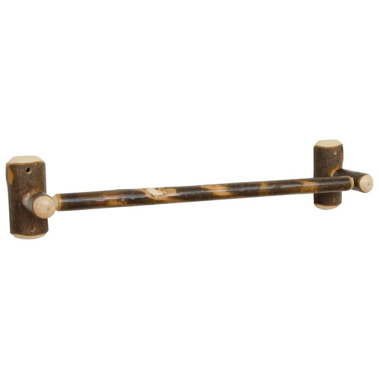 Rustic Hickory Bath Towel Holder