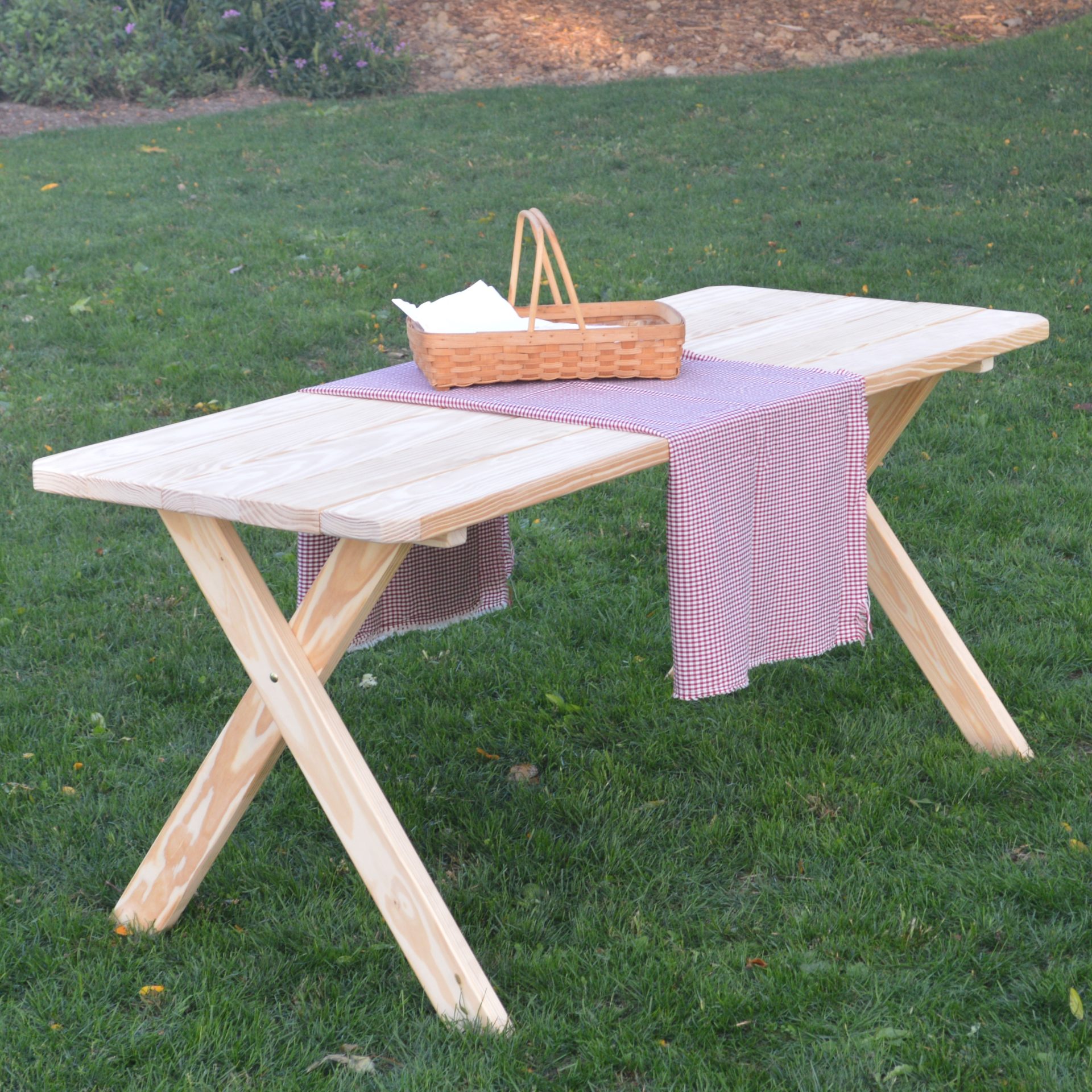 Pressure Treated Pine Cross Leg Picnic Table