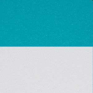 Teal and White