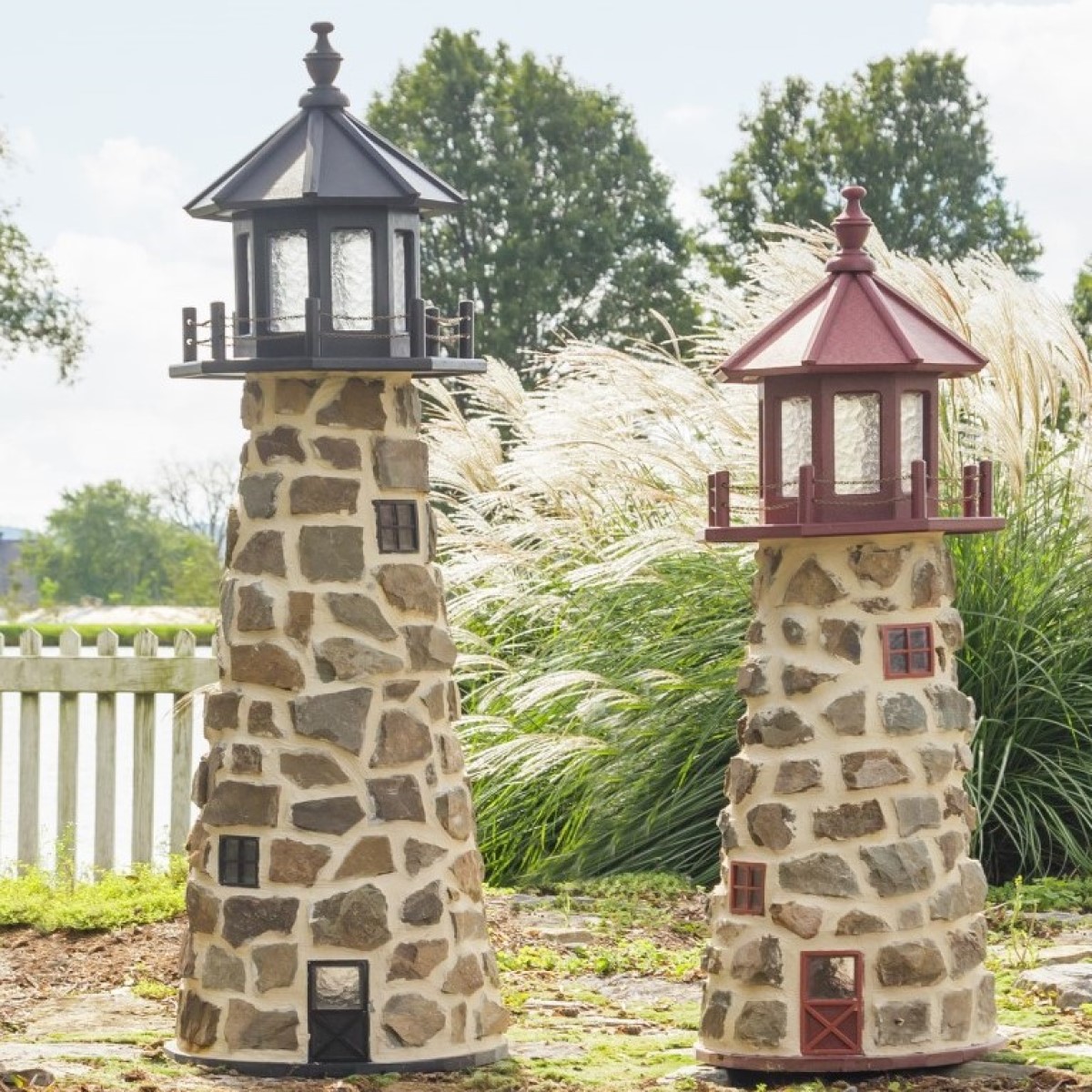 Beaver Dam Woodworks Stone Lighthouse-4′ or 5′ Sizes