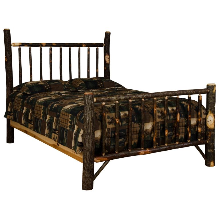 Rustic Hickory Mission Bed