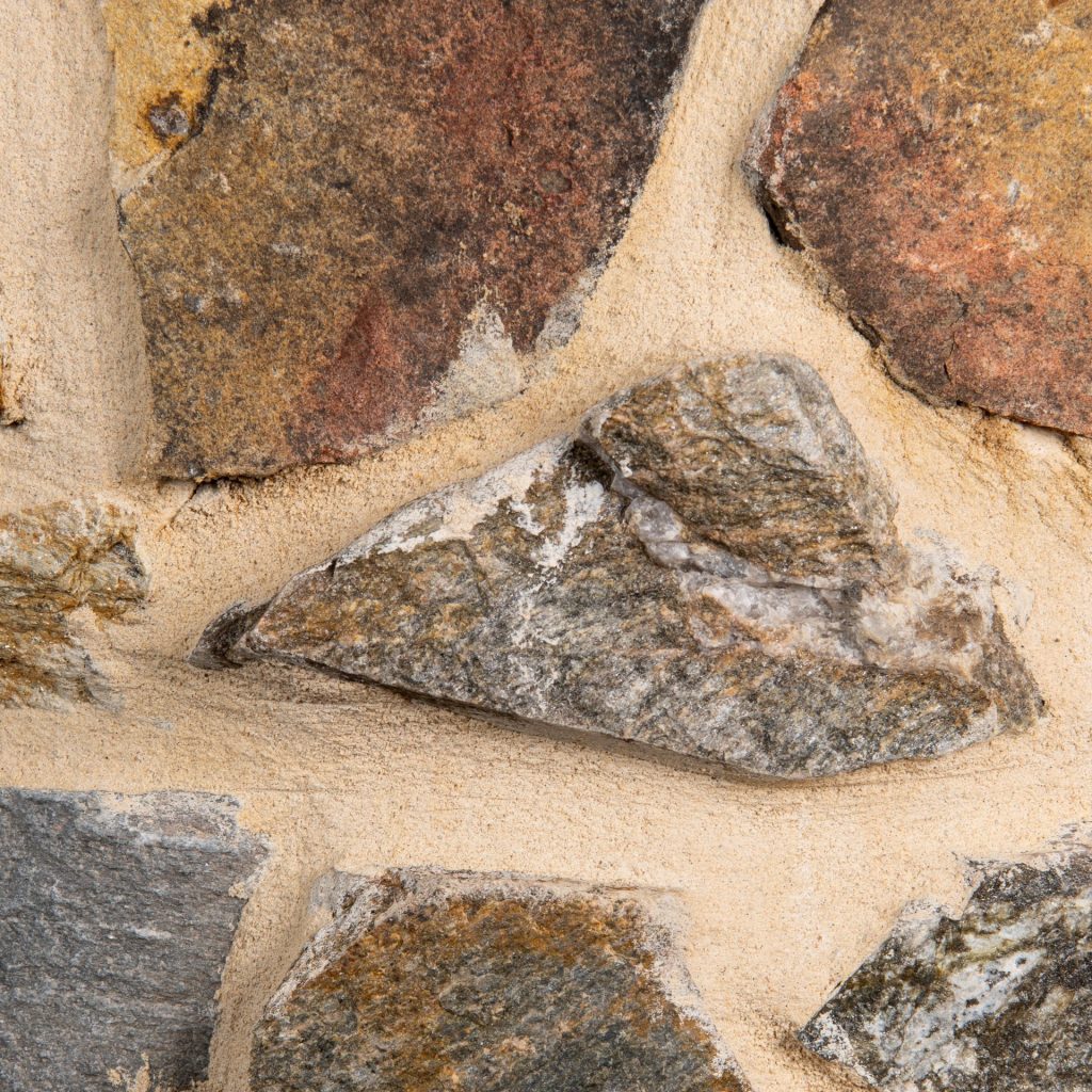 Brown Stone with Tan Grout