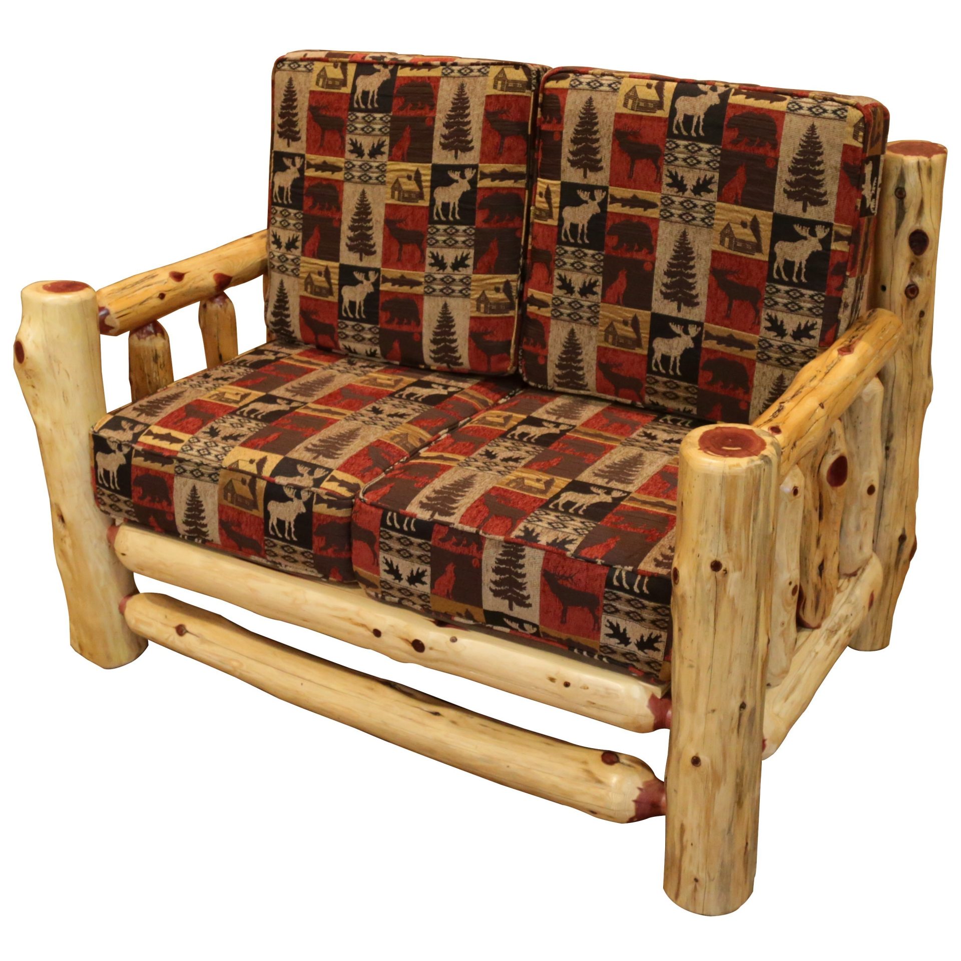 Rustic Red Cedar Log Santa Fe Loveseat