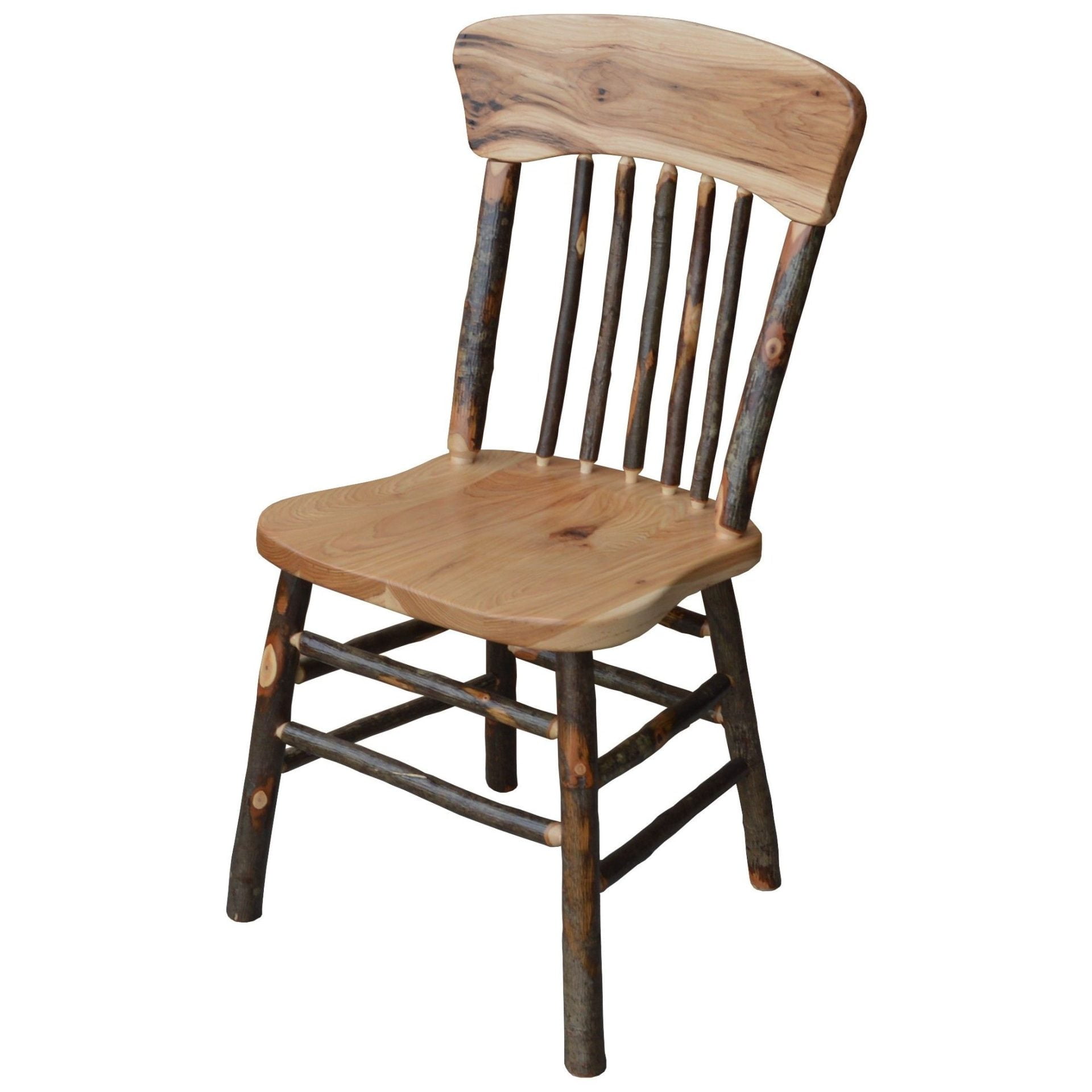 Hickory Panel Back Dining Chair