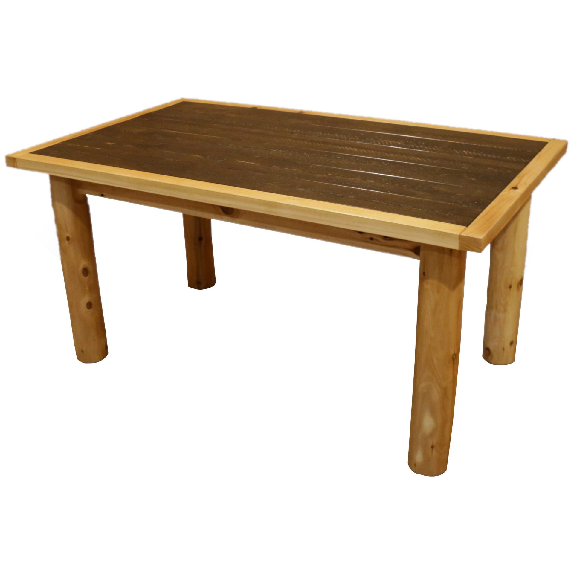 White Cedar Log Mountain Collection Family Dining Table